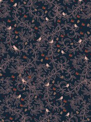 Avalon Home Set of 2 Navy Robins Napkins - Image 6 of 6