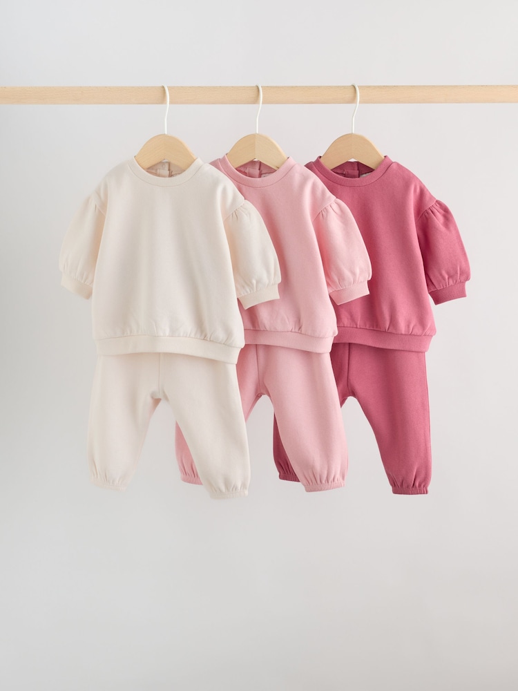 Rosa - Conjunto de sudadera y pantalones de chándal (0 meses-3 años) - Imagen 1 de 14 Rosa - Conjunto de sudadera y pantalones de chándal (0 meses-3 años) - Imagen 1 de 14