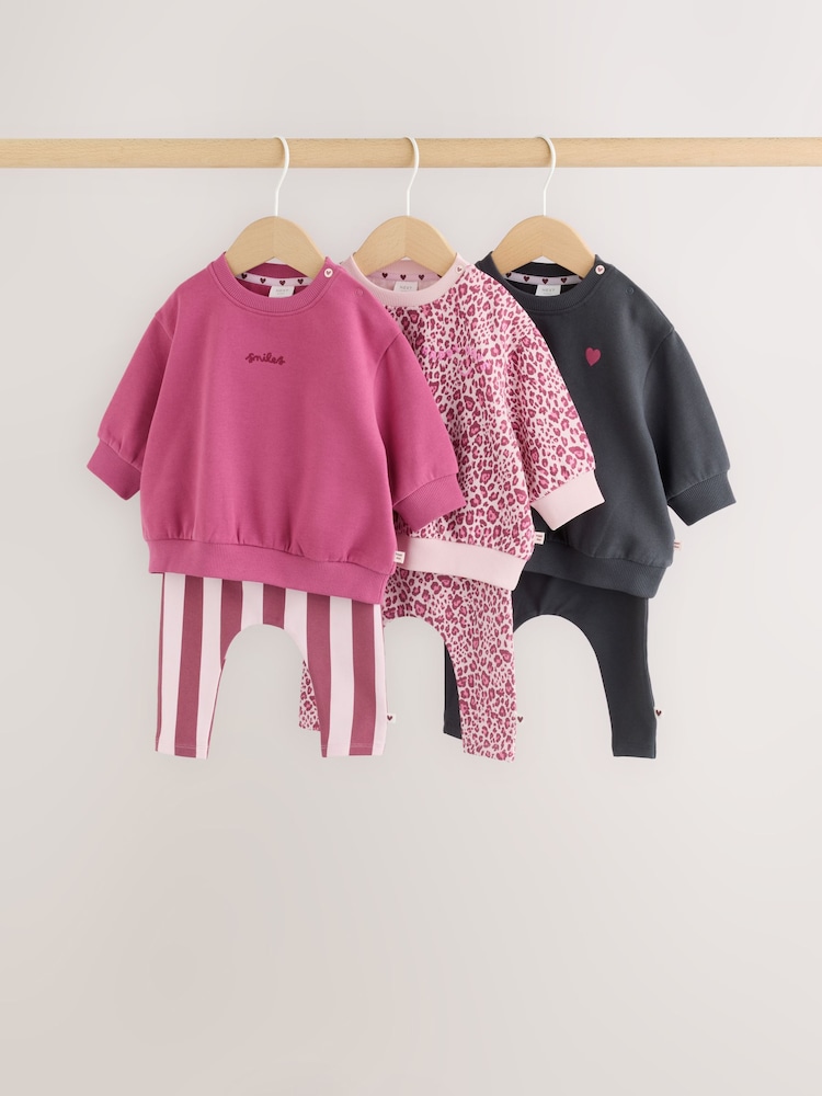 Animal Print Baby Sweater and Leggings Set 6 Piece (0mths-2yrs) - Image 1 of 18 Animal Print Baby Sweater and Leggings Set 6 Piece (0mths-2yrs) - Image 1 of 18