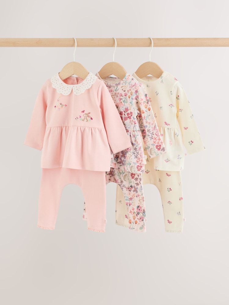 Pink Fairy Mouse Long Sleeve T-Shirt And Leggings Baby 6 Piece Set (0mths-2yrs) - Image 1 of 19