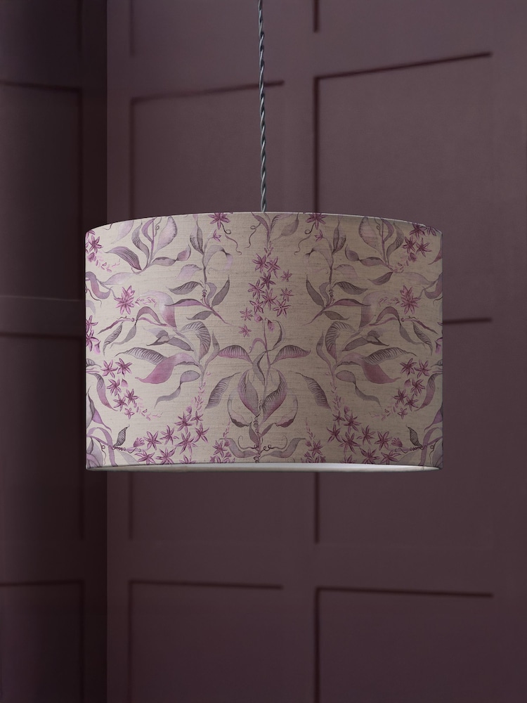 Voyage Maison Purple Hettie Eva Printed Lamp Shade - Image 1 of 2