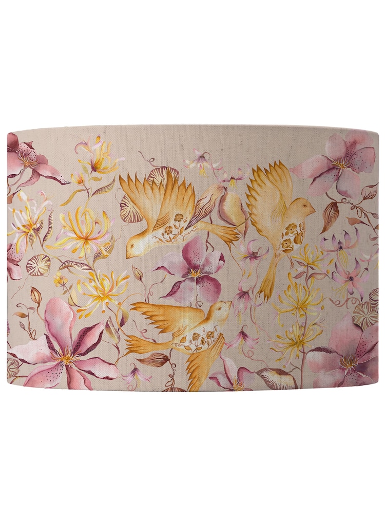 Voyage Maison Pink Floella Eva Printed Lamp Shade - Image 2 of 2 Voyage Maison Pink Floella Eva Printed Lamp Shade - Image 2 of 2