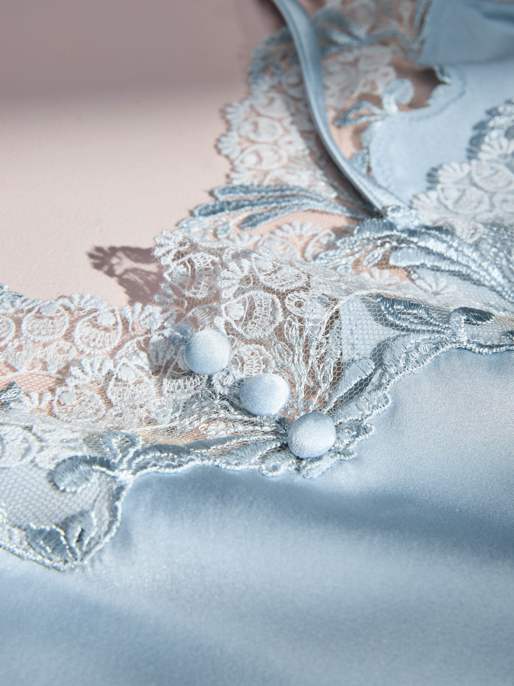 Buy AIYLA Blue Swiss Designed Embroidered Silk Camisole from Next