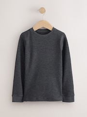 Grey/Black Grey Waffle Thermals 2 Pack (2-16yrs) - Image 3 of 6
