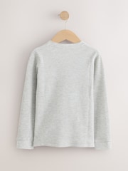 Grey/Black Grey Waffle Thermals 2 Pack (2-16yrs) - Image 4 of 6