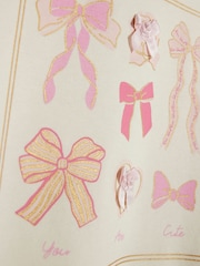 River Island Cream Bow Sweatshirt & Leggings Set - Image 4 of 4