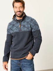 FatFace Airlie Navy Sweat Top - Image 1 of 6