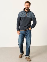 FatFace Airlie Navy Sweat Top - Image 5 of 6