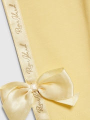 River Island Yellow Branded Bow T-Shirt & Legging Set - Image 4 of 5