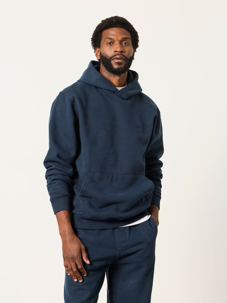 FatFace Hayle Navy Overhead Hoodie - Image 1 of 6 FatFace Hayle Navy Overhead Hoodie - Image 1 of 6