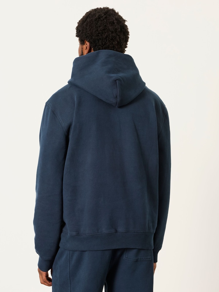 FatFace Hayle Navy Overhead Hoodie - Image 2 of 6 FatFace Hayle Navy Overhead Hoodie - Image 2 of 6