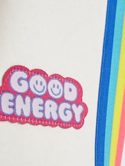 River Island Cream Badged Hoody and Wide Leg Trackset - Image 4 of 4