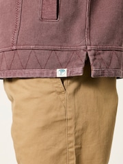 FatFace Airlie Plum Purple Button Neck Sweat Top - Image 5 of 7