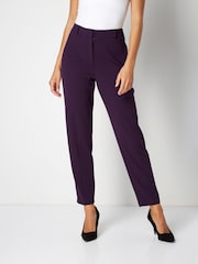 Roman Purple Straight Leg Stretch Trousers - Image 1 of 4