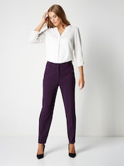 Roman Purple Straight Leg Stretch Trousers - Image 2 of 4