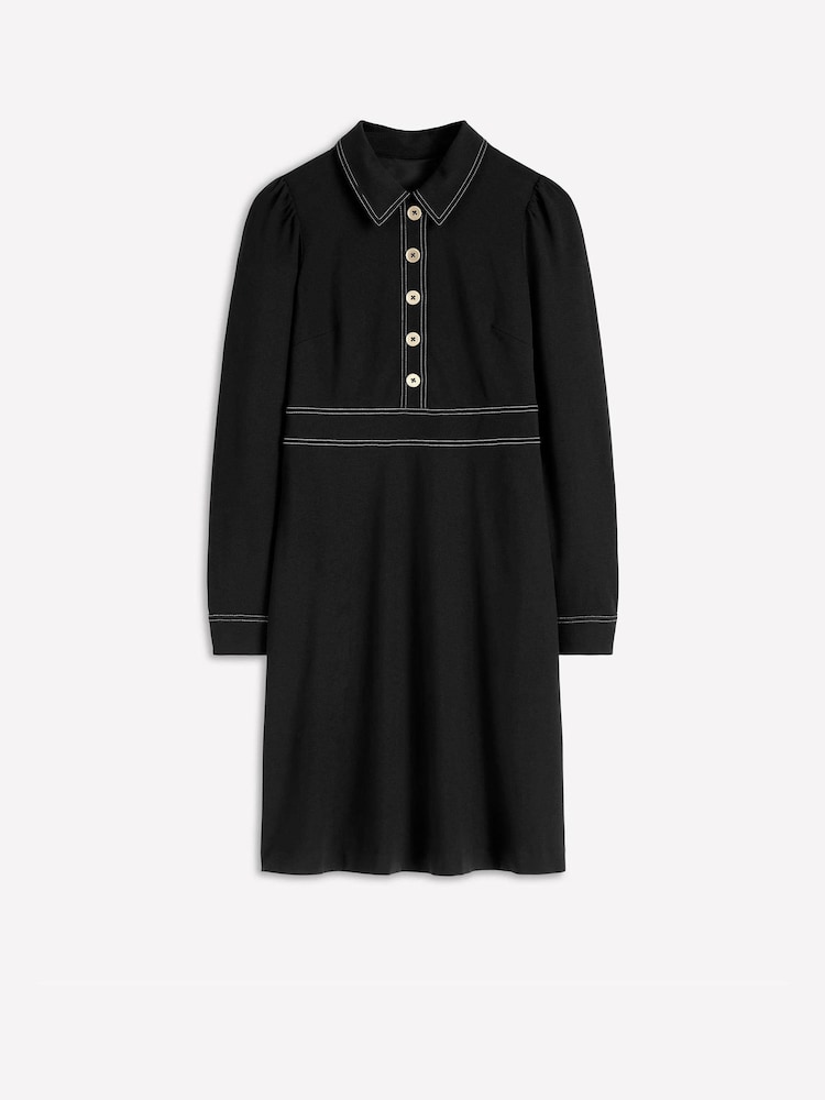 Preto - Vestido de manga comprida Nicolette da Boden - Imagem 6 de 6