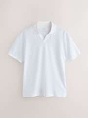 Brown/Navy/White Short Sleeve Pique Polo Shirts 3 Pack - Image 3 of 6