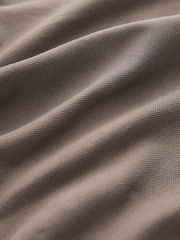 Brown/Navy/White Short Sleeve Pique Polo Shirts 3 Pack - Image 6 of 6