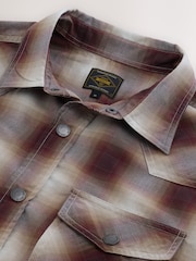 Rojo - Check Western Styling Short Sleeve Shirt - Imagen 7 de 8