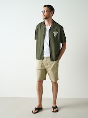 Green Back Print Short Sleeve Shirt - Image 2 of 11