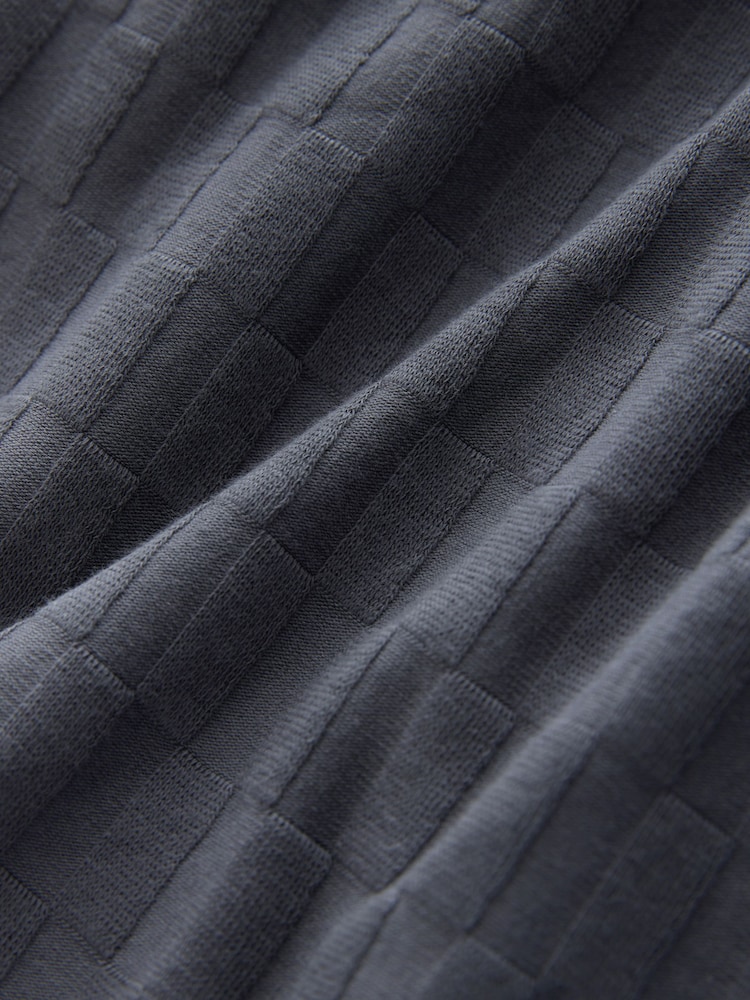Blue/Grey Textured Jersey Co-ord Set - Image 13 of 13