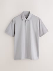 Purple/Grey/Sage Green Plain Motionflex Short Sleeve Jersey Polo Shirts 3 Pack - Image 2 of 9