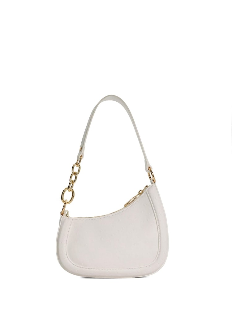 Dune London Bright White Direction Small Smart Scoop Shoulder Bag - Image 4 of 4