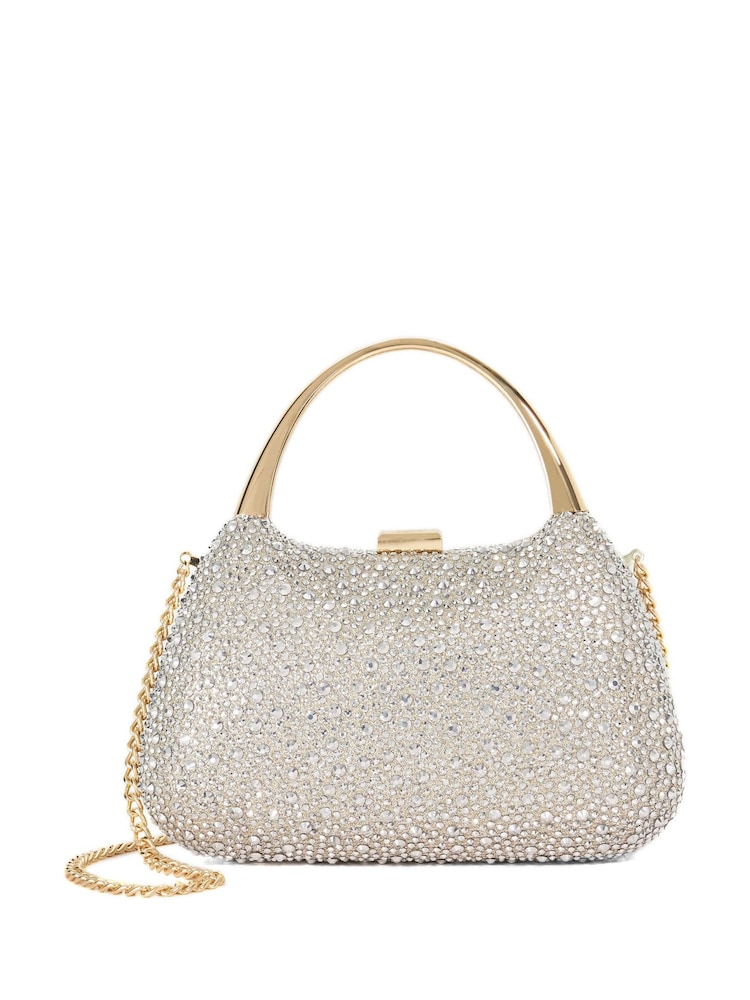 Dune London Gold Beamings Clutch Bag - Image 1 of 4 Dune London Gold Beamings Clutch Bag - Image 1 of 4