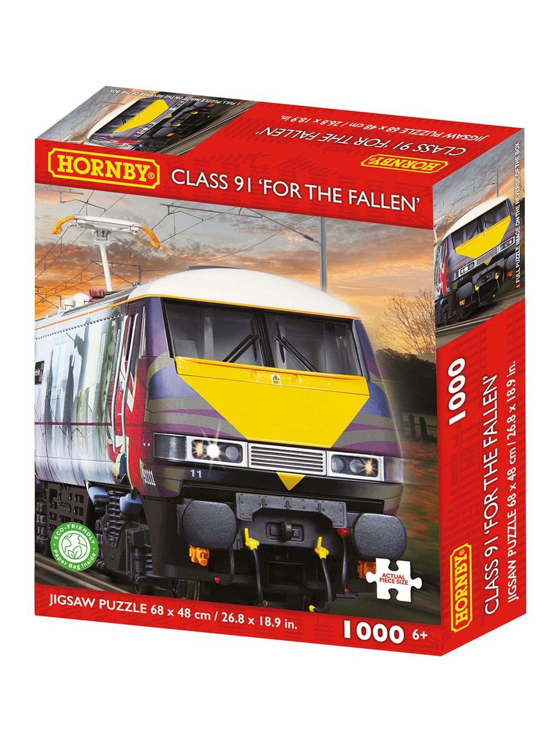 Kidikraft Unisex Hornby Class 91 'For The Fallen' 1000 Piece Jigsaw Puzzle - Image 1