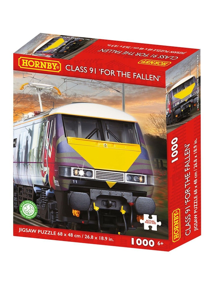 Kidikraft Hornby Class 91 'For the Fallen' 1000 Piece Jigsaw Puzzle - Image 1 of 2 Kidikraft Hornby Class 91 'For the Fallen' 1000 Piece Jigsaw Puzzle - Image 1 of 2