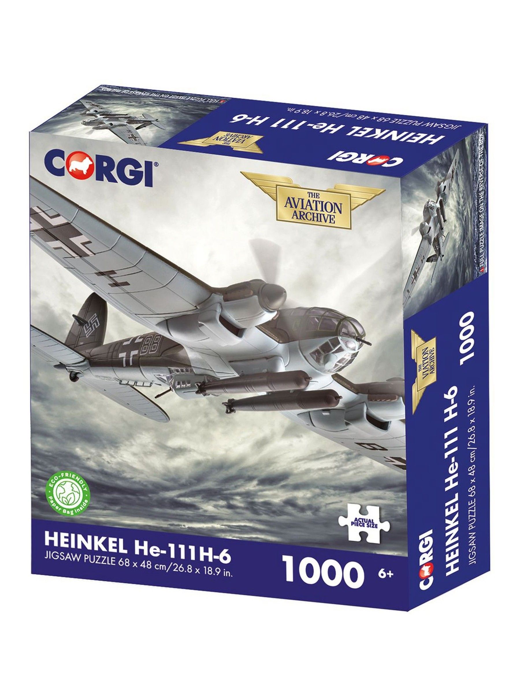 Kidicraft CG0008 Corgi Heinkel He-111 H-6 1000 Piece Jigsaw Puzzle - Image 4