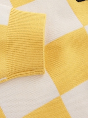 Yellow Popcorn Knitted Crew Neck Jumper (3mths-7yrs) - Image 3 of 5