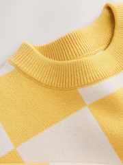 Yellow Popcorn Knitted Crew Neck Jumper (3mths-7yrs) - Image 5 of 5
