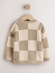 បន្ទះត្រួតពិនិត្យ Neutral - Knitted Crew Neck Jumper (3mths-7ឆ្នាំ) - រូបភាព 2 នៃ 4