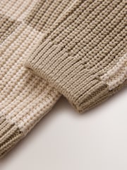 បន្ទះត្រួតពិនិត្យ Neutral - Knitted Crew Neck Jumper (3mths-7ឆ្នាំ) - រូបភាព 4 នៃ 4