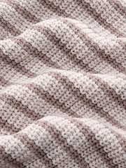 Neutral Chenille Stripe Knitted Crew Neck Jumper (3mths-7yrs) - Image 7 of 8