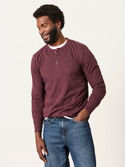 Morado ciruela - FatFace Long Sleeve Woodside T-Shirt - Imagen 1 de 6