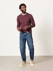 Morado ciruela - FatFace Long Sleeve Woodside T-Shirt - Imagen 3 de 6
