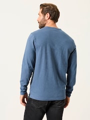 Denim azul - FatFace Long Sleeve Woodside T-Shirt - Imagen 2 de 5
