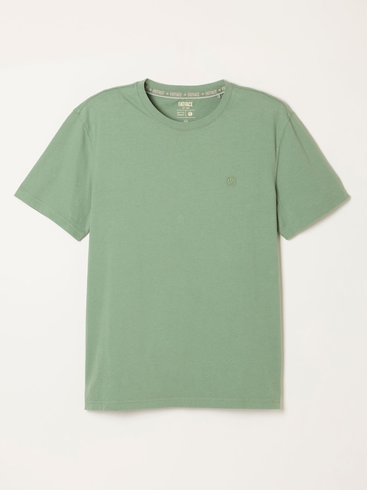 FatFace Lulworth Dusky Green Tshirt - Image 1 of 1 FatFace Lulworth Dusky Green Tshirt - Image 1 of 1