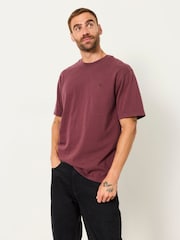 FatFace Alton Dusky Purple Short Sleeve T-Shirt - Image 1 of 6