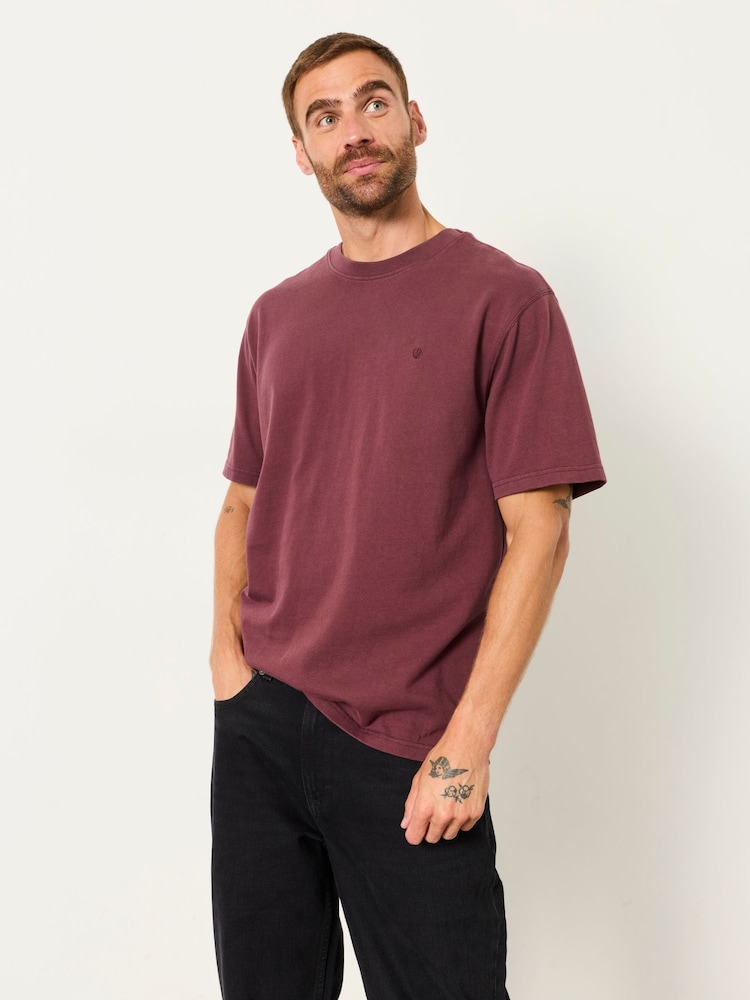 FatFace Alton Dusky Purple Short Sleeve T-Shirt - Image 1 of 6