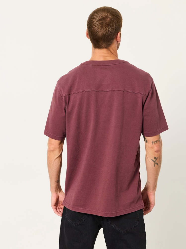 FatFace Alton Dusky Purple Short Sleeve T-Shirt - Image 2 of 6