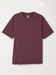 FatFace Alton Dusky Purple Short Sleeve T-Shirt - Image 6 of 6