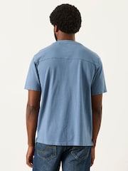 FatFace Alton Blue Denim Short Sleeve T-Shirt - Image 2 of 6