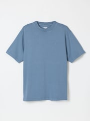 FatFace Alton Blue Denim Short Sleeve T-Shirt - Image 6 of 6