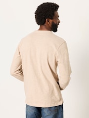 Oatmeal - FatFace Long Sleeve Woodside T-Shirt - Imagen 2 de 6