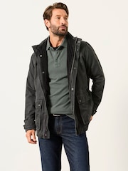 FatFace Dark Green Short Sleeve Pique Polo Shirt - Image 4 of 5