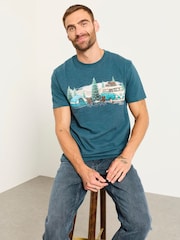 FatFace Navy VW Camper Graphic T-Shirt - Image 5 of 6