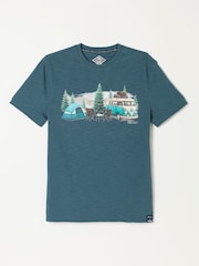 FatFace Navy VW Camper Graphic T-Shirt - Image 6 of 6
